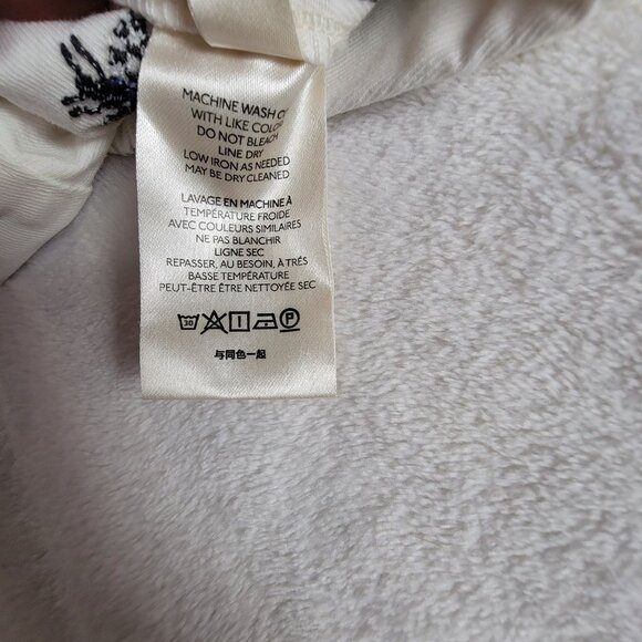 Maeve Anthropologie Women Bee Embroidered Cotton Pants XS White Side Stripes - Picture 5 of 12